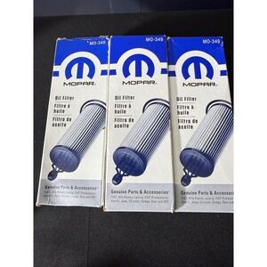 Mopar Oil Filter MO-349 Pack of 3 White New Genuine 68191349AC 2014+ Engines